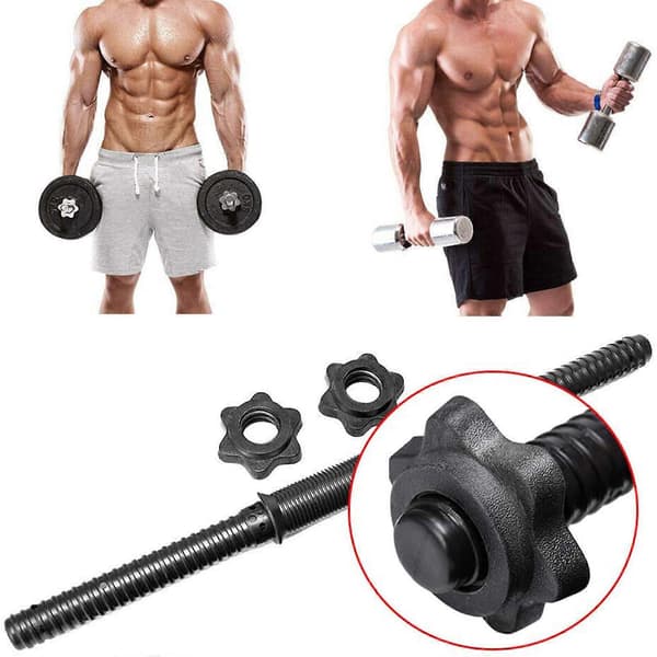 4kpl 25mm käsipainotanko tangon pidike lukitusruuvi mutteri luistamaton spin-lock kaulus musta