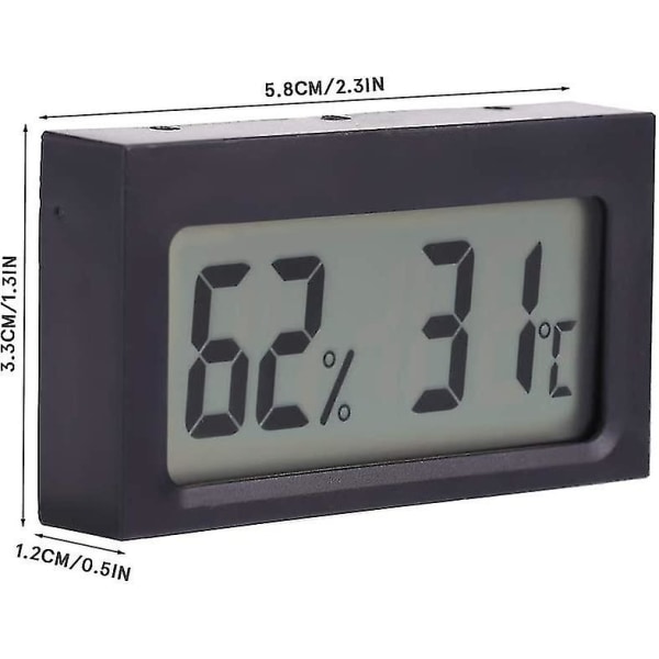 Elektronisk temperatur hygrometer termometer digitalt innendørs hygrometer for hjemmet for kontoret