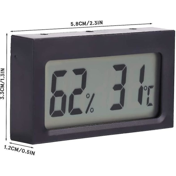 Elektronisk temperaturhygrometer termometer Digitalt indendørs hygrometer til hjemmet til kontoret