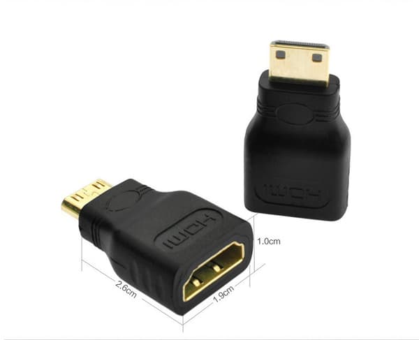Mini HDMI - HDMI-sovitin HD Mini -muunnos tabletti DV-kamera televisioon, 2 kpl