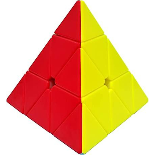 1 st Pyramid Cube Magic Cube 3x3 3x3x3 klistermärkeslös pussel Magic Speed Cube Semestergåva för barn vuxna