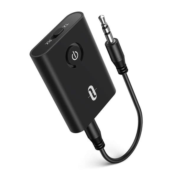 TaoTronics Bluetooth 5.0 Sender/Mottaker - Trådløs 3,5 mm lydadapter