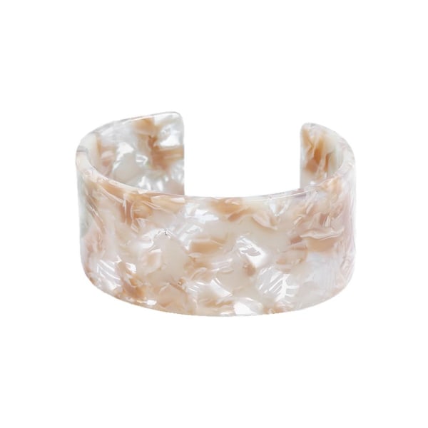 Akryl Sköldpadda För Skal Bred Brun Manschett Armband Leopard Tryck Mode Smycken