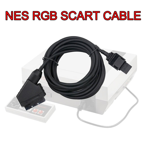 70,87 tum Rgb Scart-kabel passar till X 360 spelkonsol kabel för TV Av