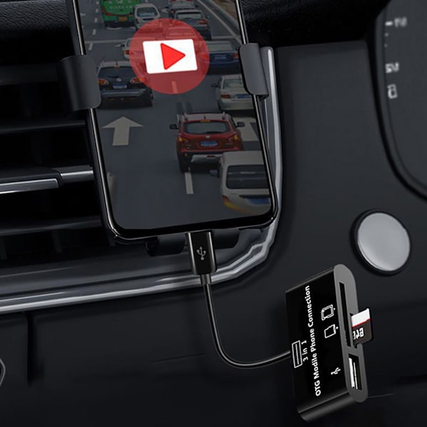 Multifunktionel Micro Usb Sd Tf Kortlæser Type C Hukommelseskortlæser Adapter