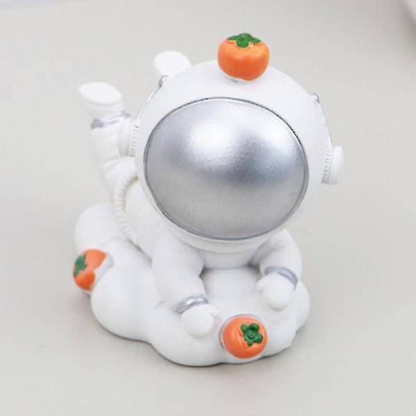 Astronaut Figurine Kreative Romfarer Planet Statue Skulpturer Dekorasjon For Hjem Kontor Ornament