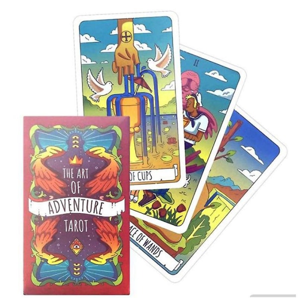 12*7cm The Art Of Adventure Tarot Spådom Divination Familiespil Brætspil