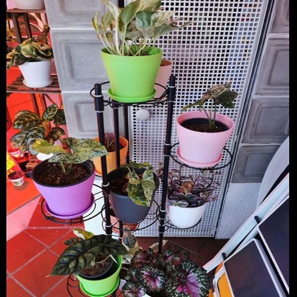 Blomkruka och fat med droppbricka Överdimensionerad plastplanterare, Färgad såkruka Trädgårdsblumebehållare