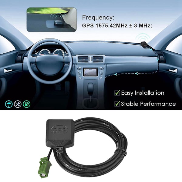 Aktiv GPS-navigationsantenn Avic-kontakt för Pioneer Avic 5100 5200 5201 7200 W4400 W4500 W6400