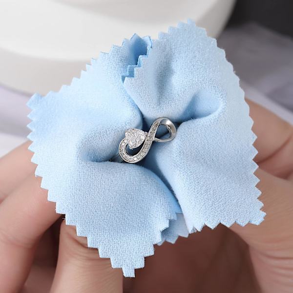 Sølvringer for kvinner Kjærlighetsknute Ringer Justerbare Åpne Fingerfjærringer Smykkegaver Kryssede Ringer for Kvinner med Cubic Zirconia style9