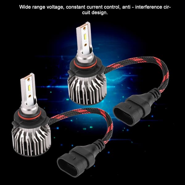 LED Bilfrontlys 6000K Frontlys Billampe Biltilbehør Vanntett IP68