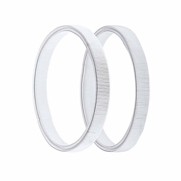 1 pari paitahihojen pidikkeitä, metalliset paita-armbandit, mustat hihatarvikkeet, käsivarsitarvikkeet, paitatarvikkeet miehille ja naisille (hopea) silver