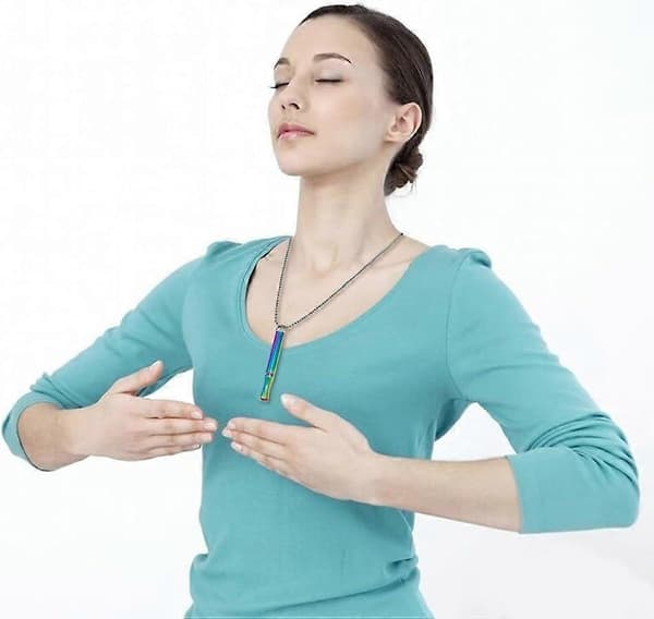 Statement Halskæde Rustfrit Stål for Et Dristigt Look med Åndedrætspunkt Mindfulness Minimalistisk Sølv Alsidig Stil