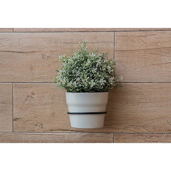 3 Kukanruukun Hyllyä - Riippuva Rautakehys - Musta - Koko: 15.2cm