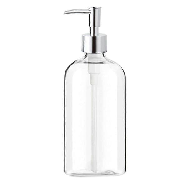Sæbedispenser Klar Glas Sæbedispenser med Pumpe 473 ml Genopfyldelig Flydende Håndsæbedispenser til Badeværelse Køkken