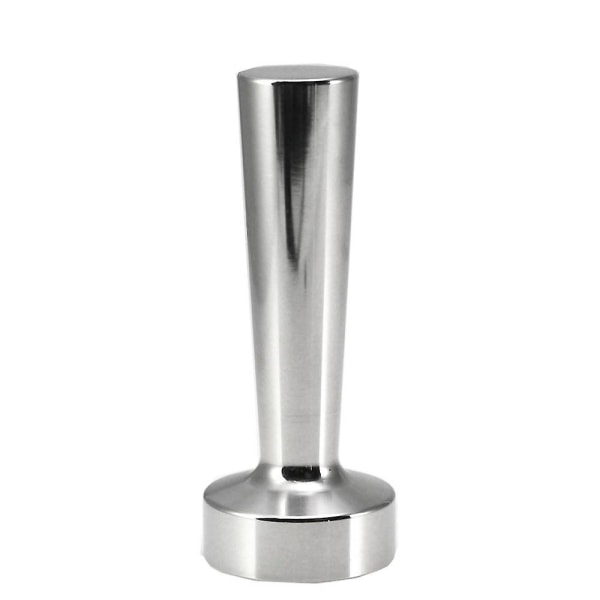 Tamper i rustfritt stål, solid kaffeverktøy for kapselmaskin (1 stk, sølv)