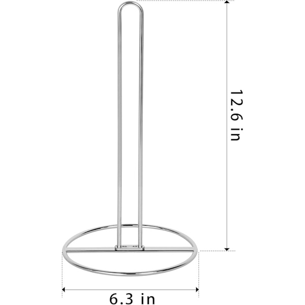 Fristående toalettpappershållare, OBODING, silver toalettpappershållare för förvaring av 3 rullar toalettpapper (silver) Silver