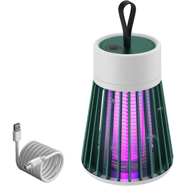 Mozz Guard Hyttysentappaja, 2024 Uuden Sukupolven Kannettava Langaton Hyönteistentappaja, USB-Lataus ja Alhainen Melutaso, Sopii Sisätiloihin, Kotipuutarhaan, Leirintään, P 1.0 Green