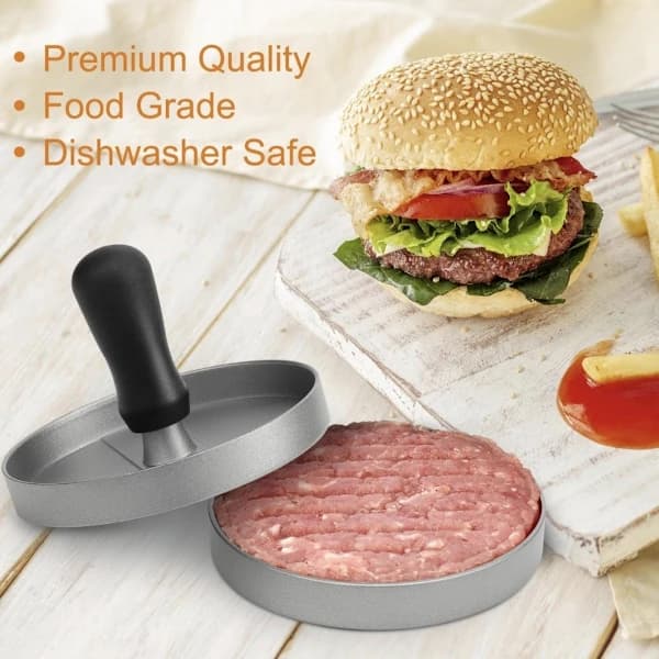 Pattymall - Hamburgerbøfpresser - Bøfpresse - Riskugleform (én)