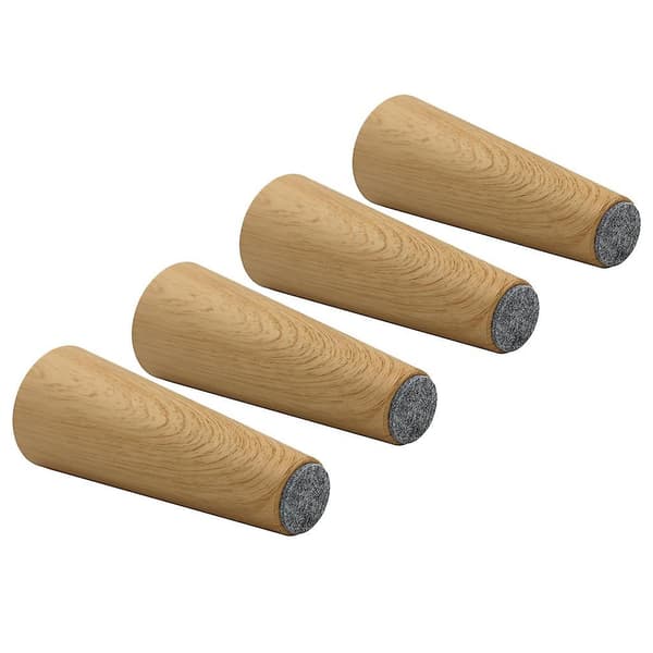 4 stk Runde Solide Treben for Sofa, Couch, Bord, Skap, Møbler