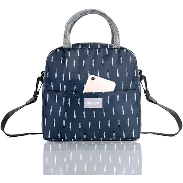 Lunsjpose Tote Bag for Kvinner Bred Åpen Isolerte Kjølepose Vannbestandig Termisk Lekkasjesikker Lunsjarrangør For Menn Jenter Utendørs Piknik Arbeid Nib Max