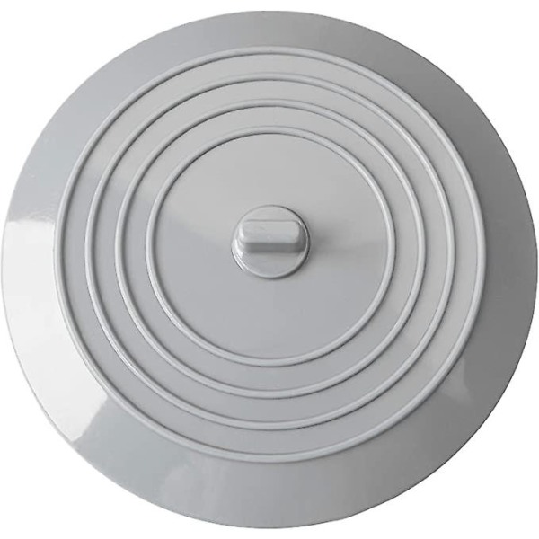 Badkarspropp i silikon, Universal Handfatstopp Avtappningsplugg För kök Badrum Tvättstuga 1 st (grå)