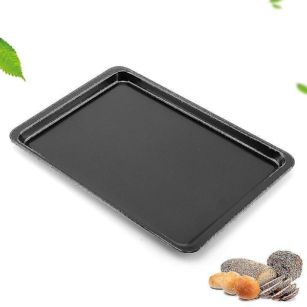 2 stk Rektangulære Non-Stick Brød Kage Bagebakke Sort Kompatibel Med Køkken Hy