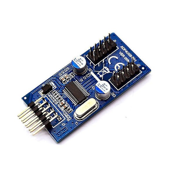Moderkort 9-stifts USB-huvud till 2 hanadapterkort USB2.0 9-stifts till dubbla 9-stifts kontaktdon