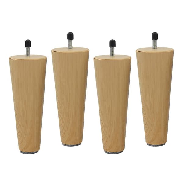4 stk Runde Solide Treben for Sofa, Couch, Bord, Skap, Møbler