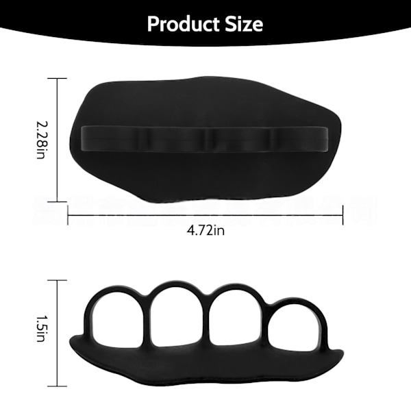 2 st Viktlyftgrepp Gymgrepp Halkfria Fingerlösa Ergonomiska Flexibla Handskydd Skivstångsdynor för Calisthenics (Svart) black