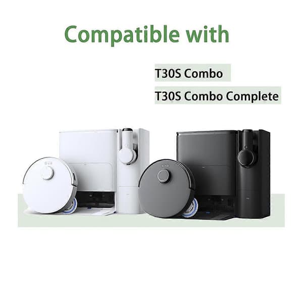 10 st dammsugarpåsar för X2 COMBO T30S COMBO T30S robotdammsugare, dammsugardelar 2,9 L stor påse