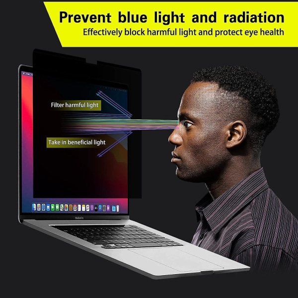 Sekretessskärm för Macbook Pro 14 tum (släpps 2021), magnetiskt avtagbart antiblått ljusfilter Sekretessskärmskydd för Macbook Pro 14,2 tum