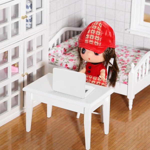 1:12 Metal Simulation Laptop Tablet Smart Phone Mini 3 Pcs/Set- Dollhouse Miniatures Computer Scene Simulation Furniture Accessories Dolls House