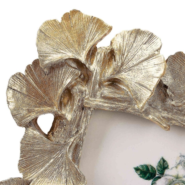 Resin Retro Frame Golden Ginkgo Leaf Fotoramme Hjem Dekorasjoner