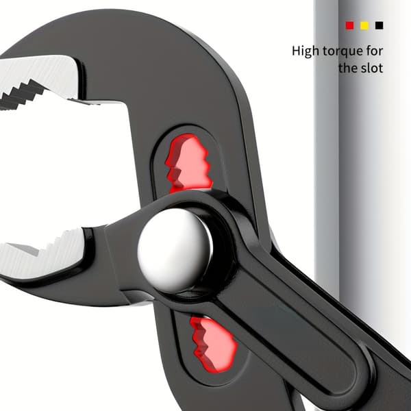 1 Multi-grip tang / Professionel multifunktionsnøgle — Krom-vanadium stål, industriel bredåbnende tang