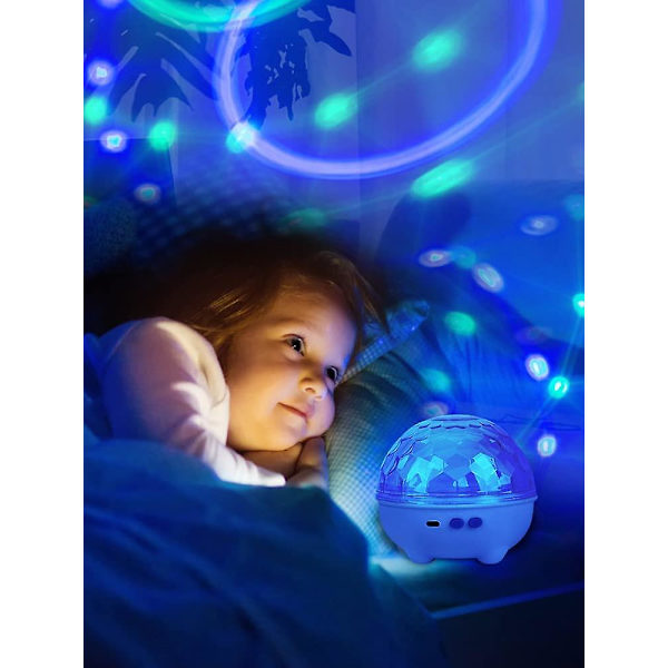 1 stk Stjerne Nattelys Projektor Galakse Projektor Nattelys Gjenbrukbar Barn Nattelys USB Lading/batteridrevet Rom Dekor Lampe Bærbar LED Sengelampe