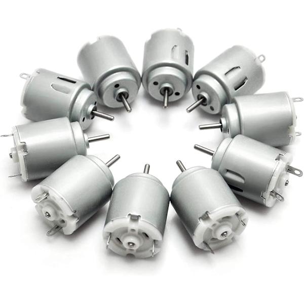 10 kpl DC-moottoria 140 Mini sähkömoottori DC 3-5v 6300 RPM DIY-projekteille