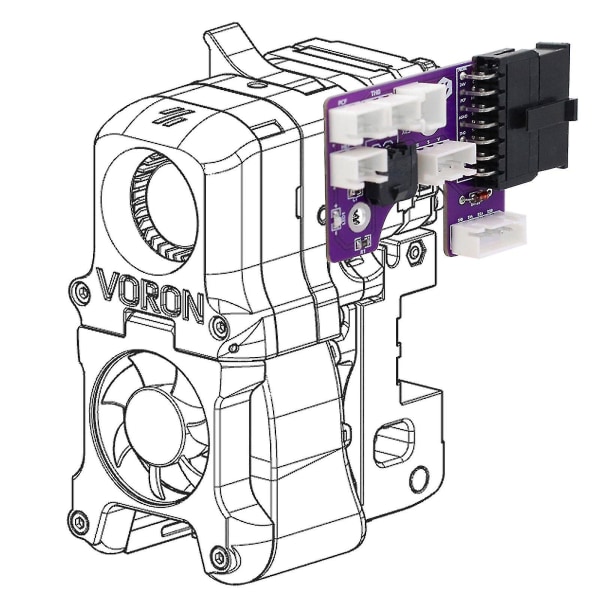 3d Printer Værktøjshoved Pcb Ekstruder Hot End Adapter Plade W Terminal Til Voron 2.4