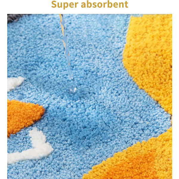 Badematte, Badmatter for Baderom, Sklisikker, Ultramyk Vaskbar Søt og Superabsorberende Badematter