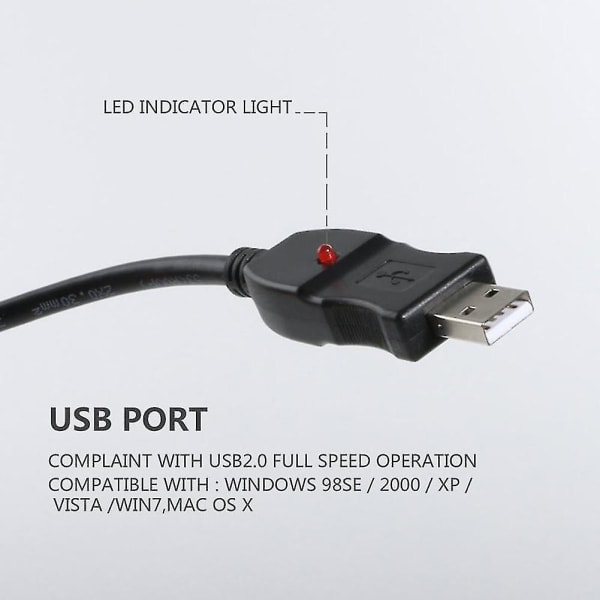 Usb-han til Xlr-hun Mikrofon Usb-mikrofon Link-kabel Ny