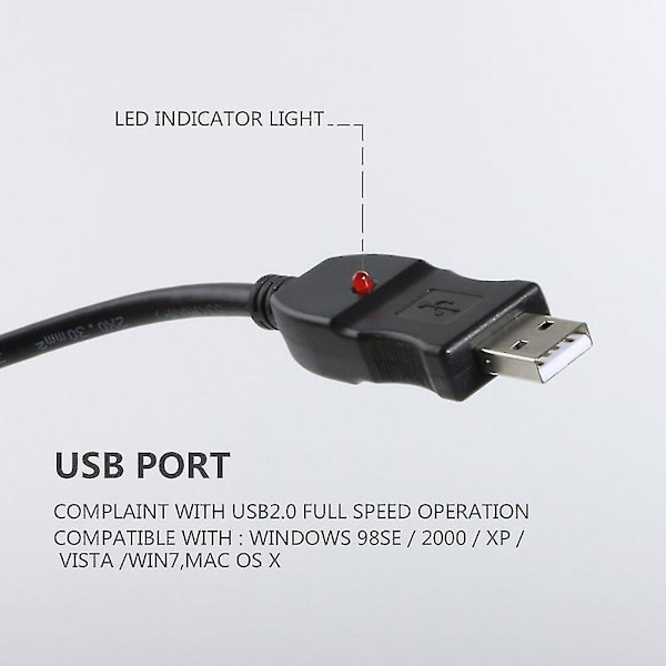 Usb hann til Xlr hunn mikrofon Usb mikrofon koblingskabel Ny