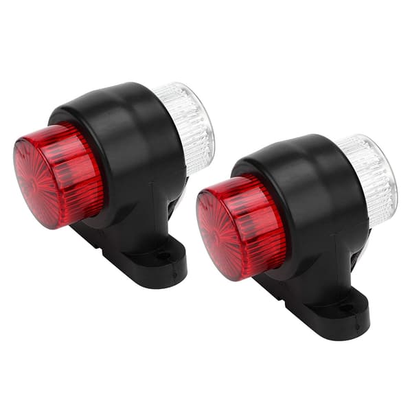 2 stk. 8 LED lastbil lys sideblinklys advarselslys til trailer 10-30V