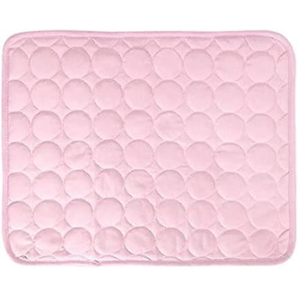 Lemmikin viilentävä matto, lämmönpoistomatto, koiran viilentävä alusta pienille koirille ja lemmikeille, 50 * 40 cm (vaaleanpunainen)