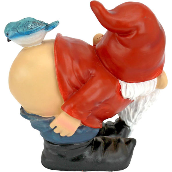 Nøgen Balder Havegnom Statue, Medium 20,25 Cm, Polyresin, Fuld Farve