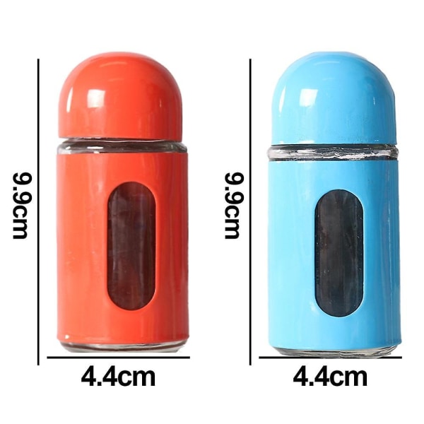 Glass Salt And Pepper Shakers With Adjustable Pour Holes - Stainless Steel Salt Shaker And Pepper Shaker