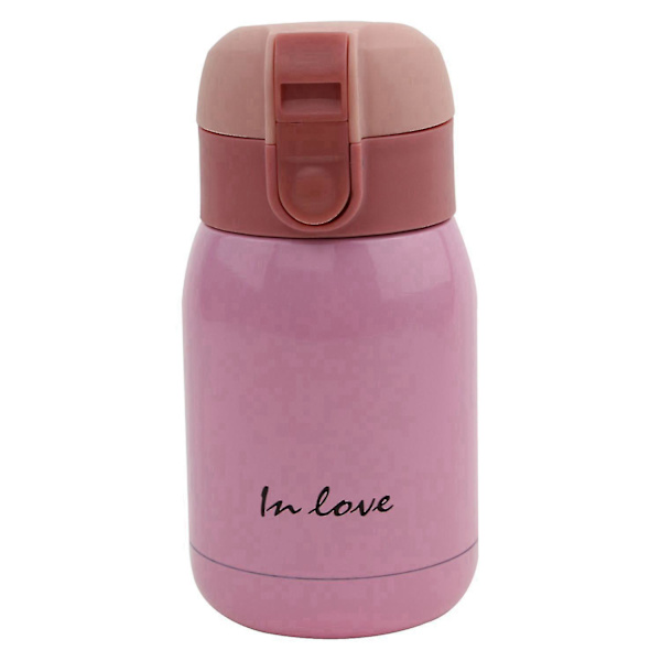 2 stk Mini Rustfritt Stål Stor Mageflaske (Himmelblå/Rosa) 200ml