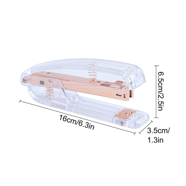 Acrylic Desktop Stapler Manual Binding Tool For Home School Office Desktop Accessories Stationery