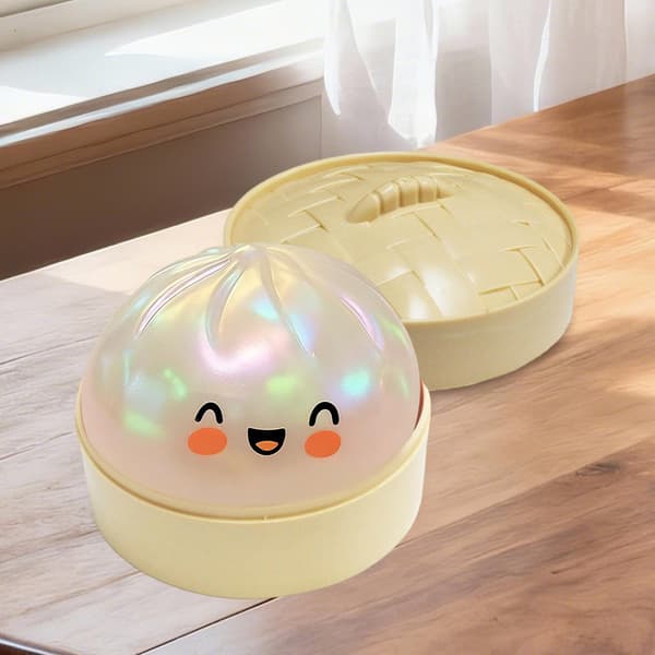 Rainbow \"Dumpling\" Stressbold — Blødt sanselegetøj (Perlemor)
