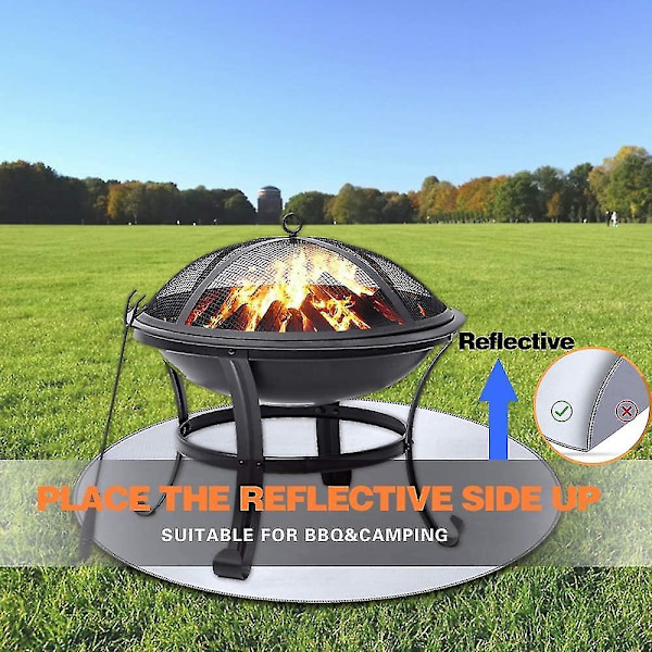 Grill- og uteplassbålpannematte Brannsikker Matte Bålpannematte