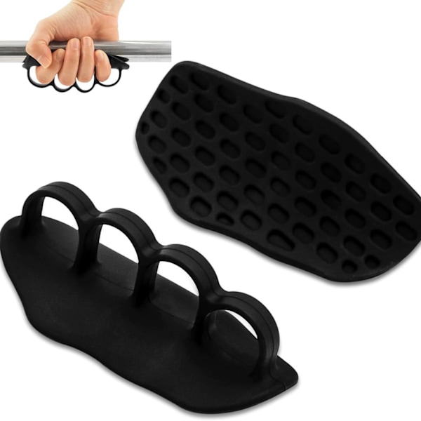 2 kpl Painonnostokahvat Kuntosalikahvat Liukumaton Sormeton Ergonominen Joustava Käsien Suojaus Tankotyynyt Kehonpainoharjoitteluun (Musta) black